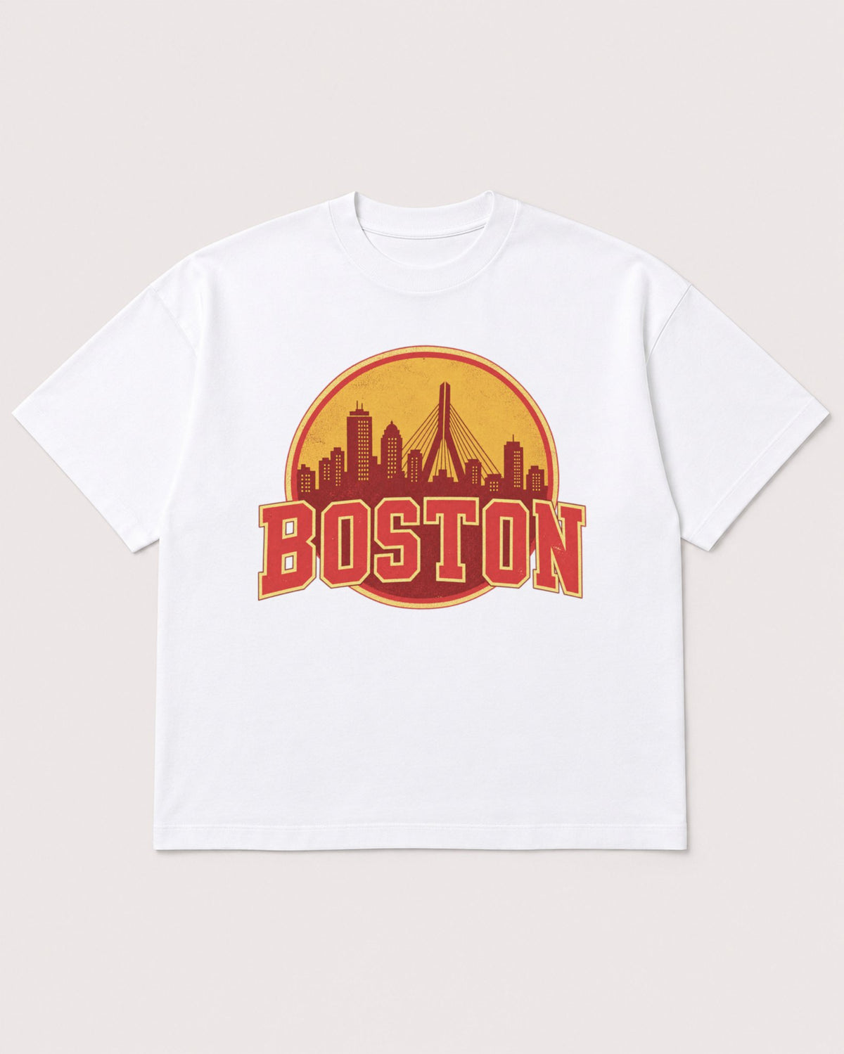 Mockup Boxy Heavyweight Tee White product