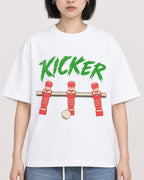 Mockup Boxy Heavyweight Tee White female close-up 11