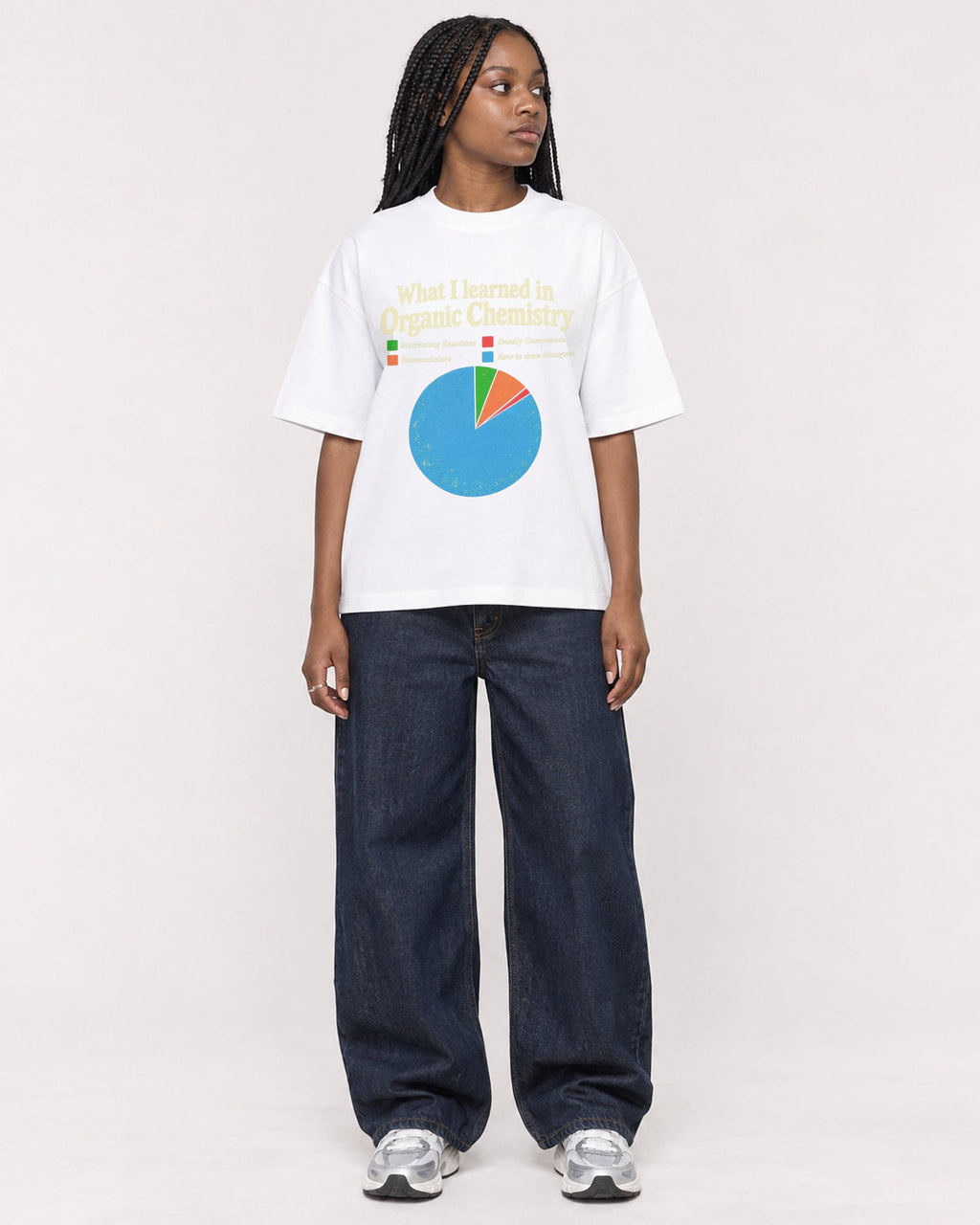 Mockup Boxy Heavyweight Tee White female full-body 04