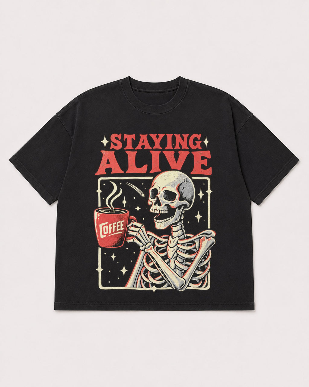 Mockup Boxy Heavyweight Tee Black product