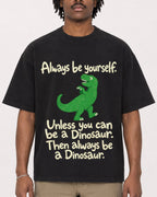 Mockup Boxy Heavyweight Tee Black male close-up 04