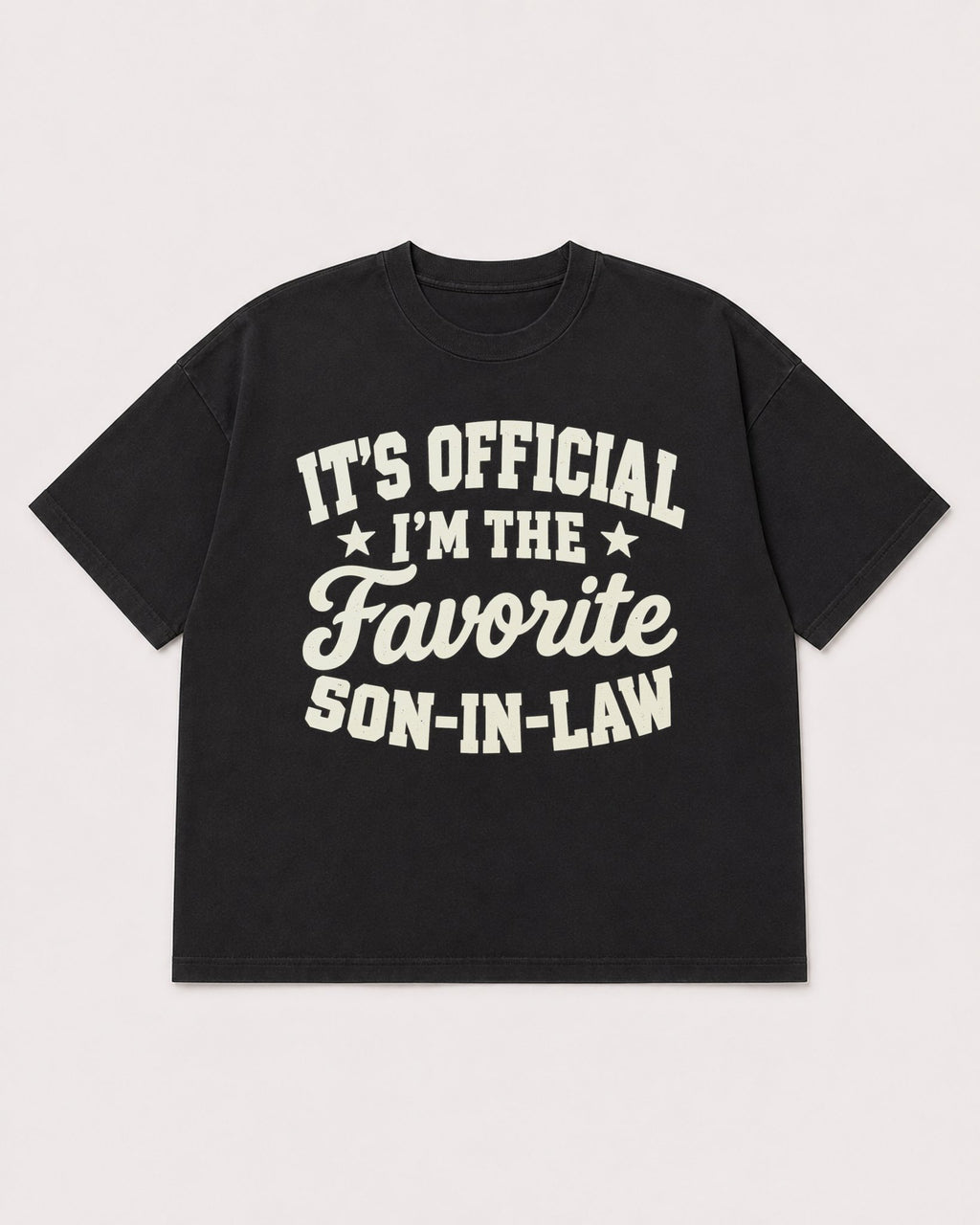 Mockup Boxy Heavyweight Tee Black product
