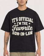 Mockup Boxy Heavyweight Tee Black male close-up 36