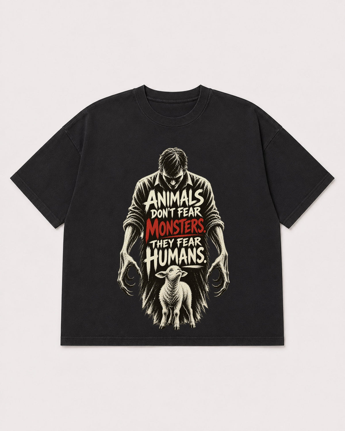 Mockup Boxy Heavyweight Tee Black product