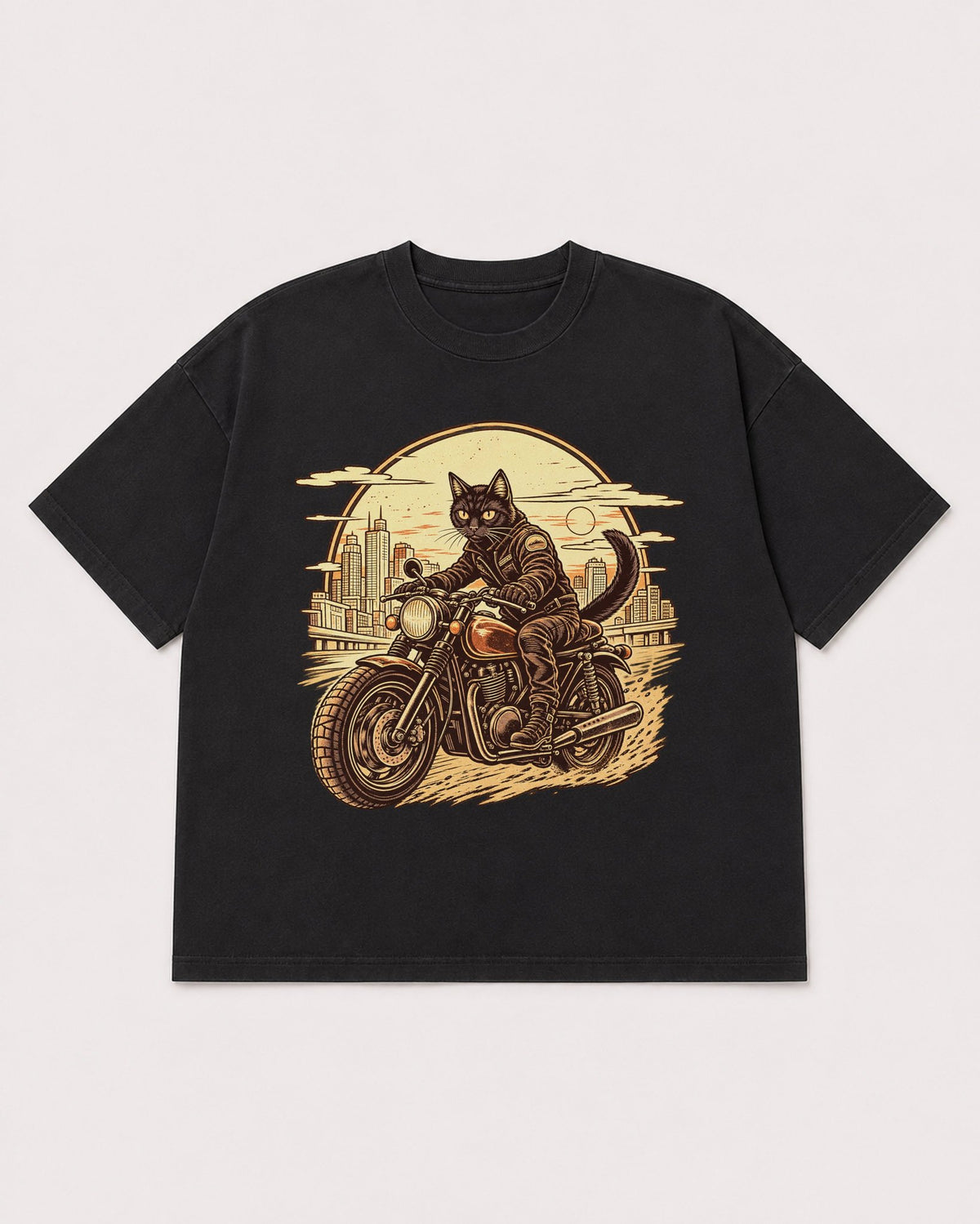 Mockup Boxy Heavyweight Tee Black product