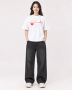 Mockup Boxy Heavyweight Tee White female full-body 03