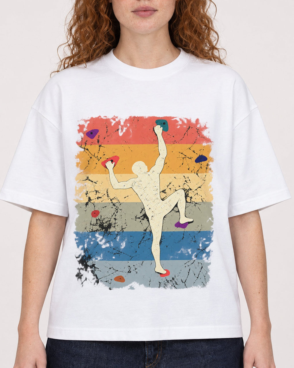 Mockup Boxy Heavyweight Tee White female close-up 09