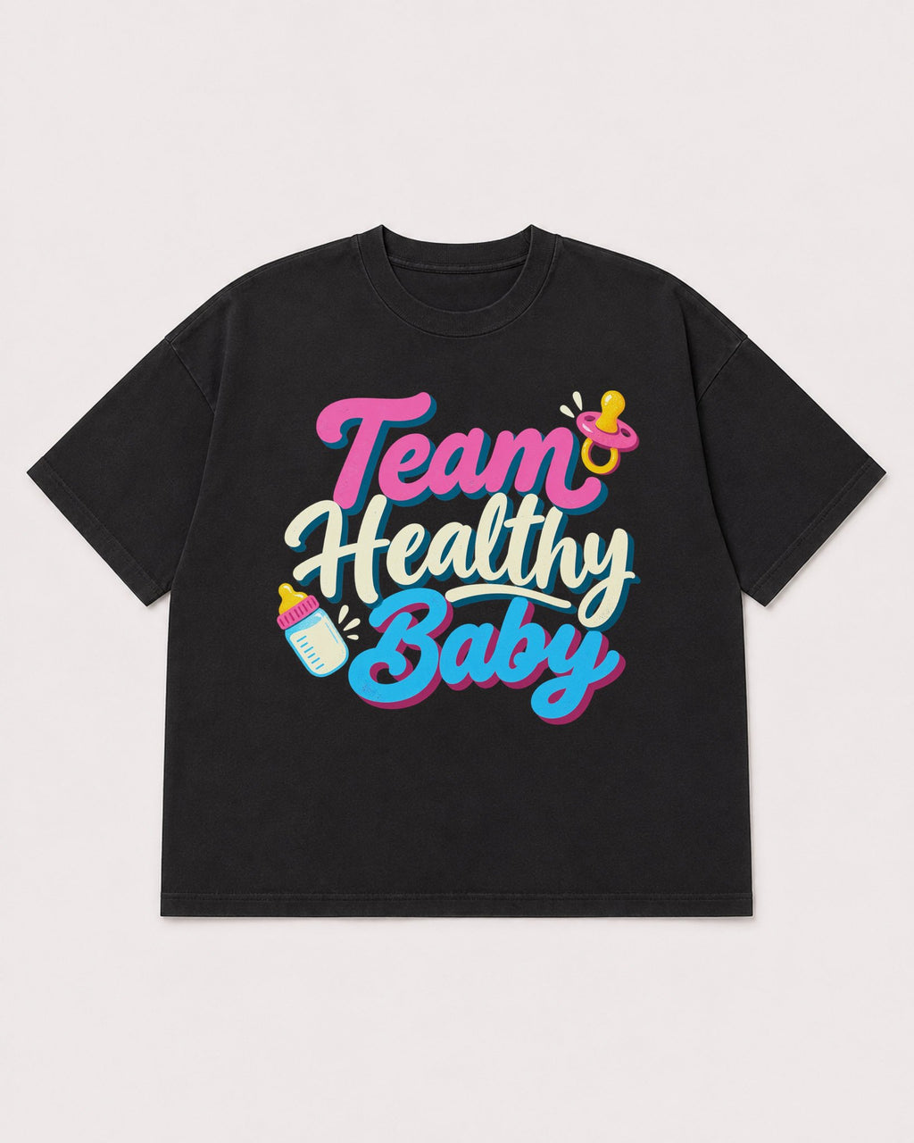 Mockup Boxy Heavyweight Tee Black product