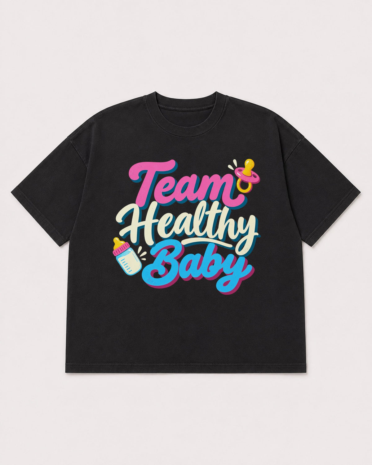 Mockup Boxy Heavyweight Tee Black product