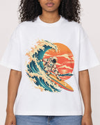 Mockup Boxy Heavyweight Tee White female close-up 05