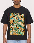 Mockup Boxy Heavyweight Tee Black male close-up 05