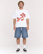 Mockup Boxy Heavyweight Tee White male full-body 28