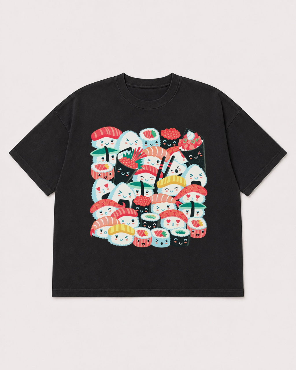 Mockup Boxy Heavyweight Tee Black product