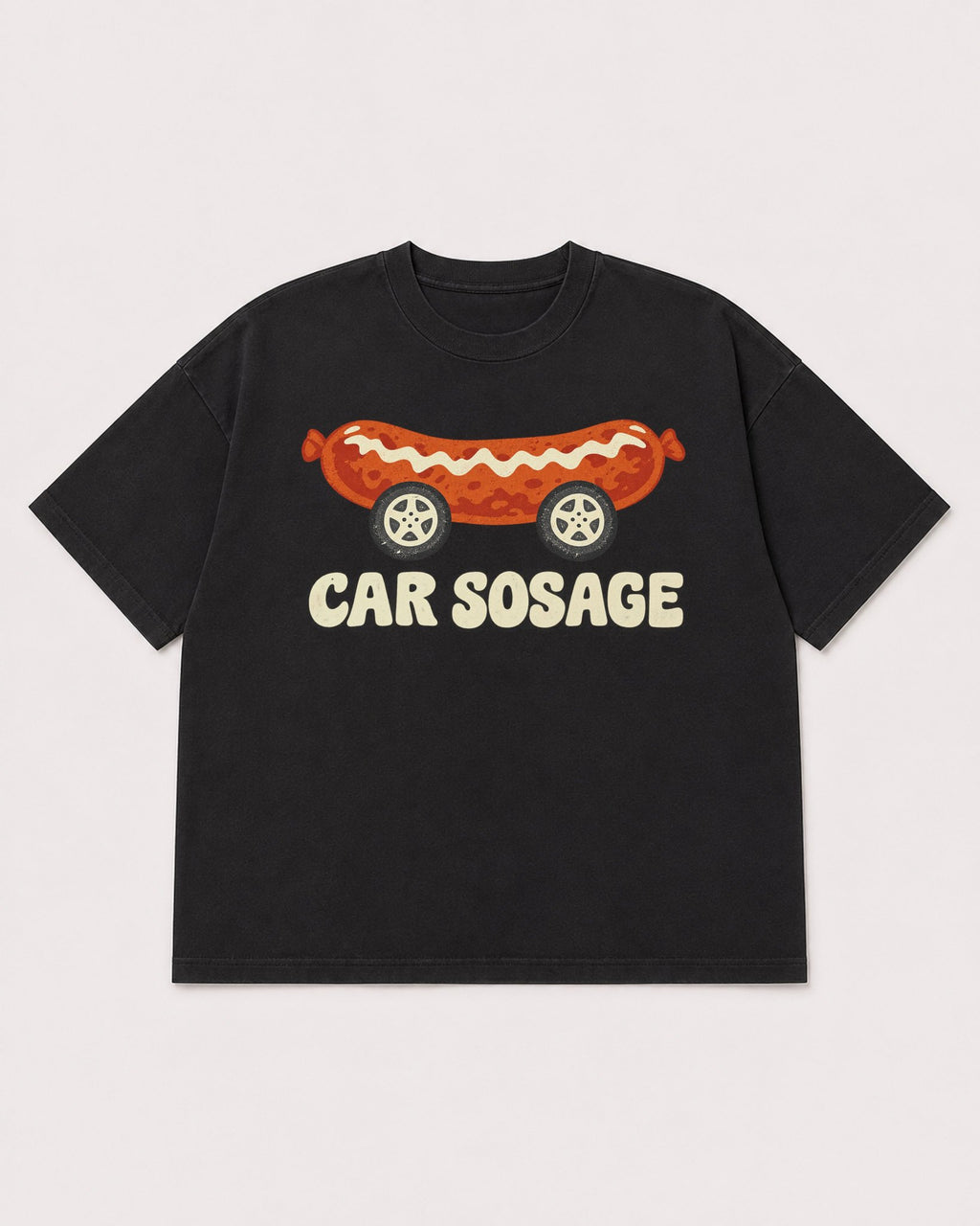 Mockup Boxy Heavyweight Tee Black product