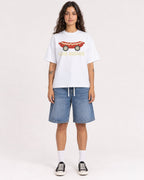 Mockup Boxy Heavyweight Tee White female full-body 06