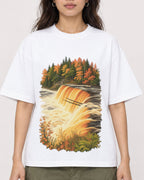 Mockup Boxy Heavyweight Tee White female close-up 02
