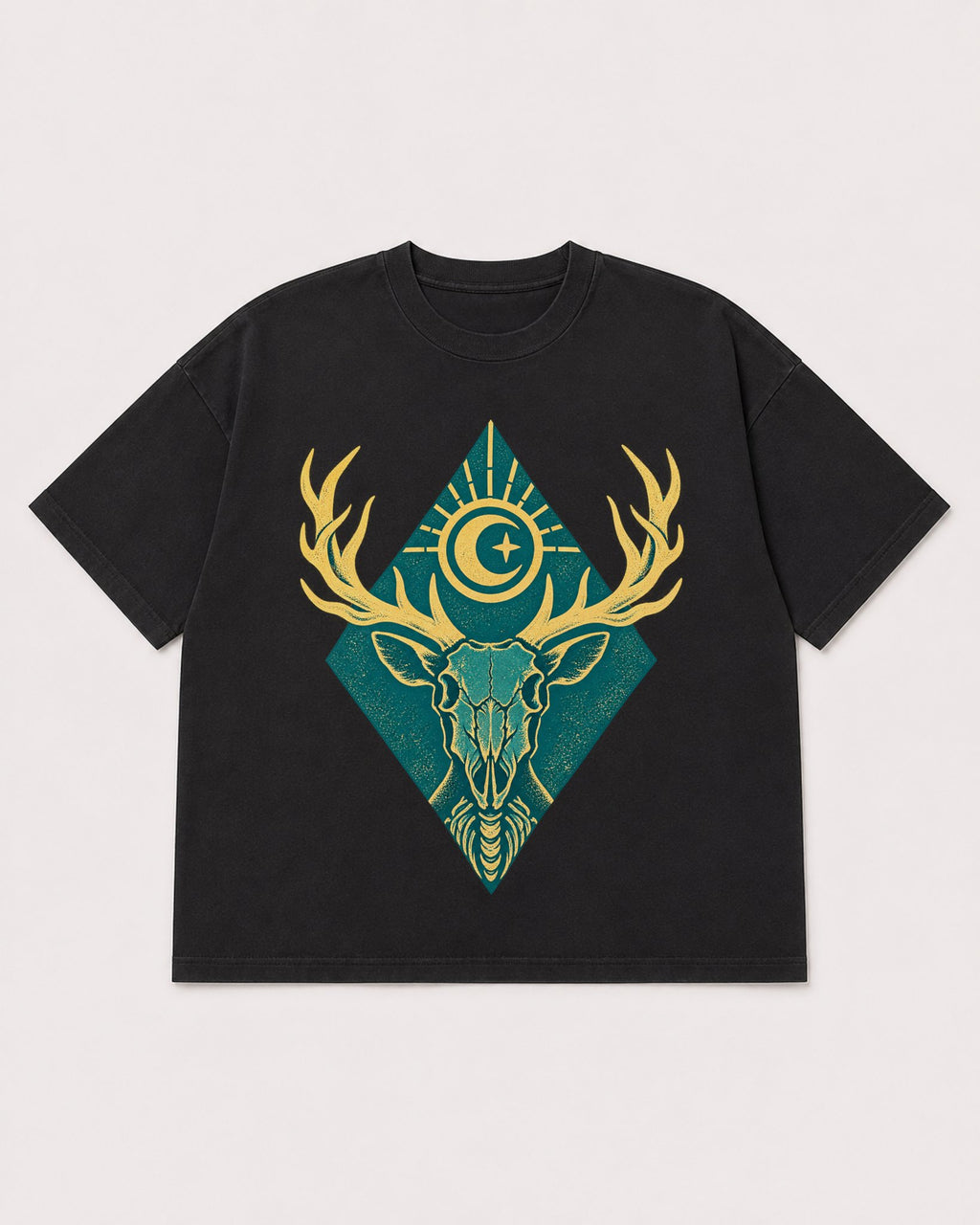 Mockup Boxy Heavyweight Tee Black product