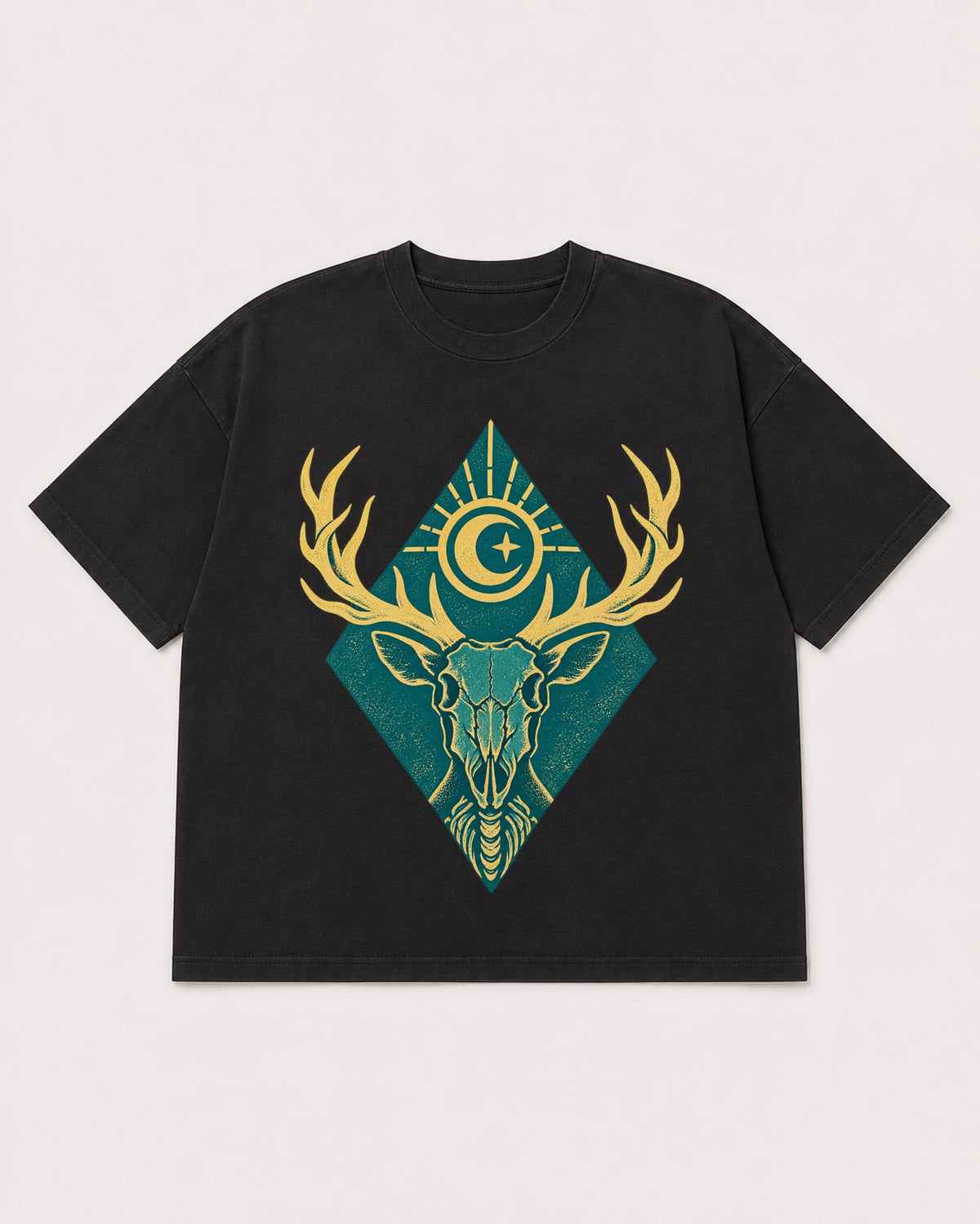 Mockup Boxy Heavyweight Tee Black product