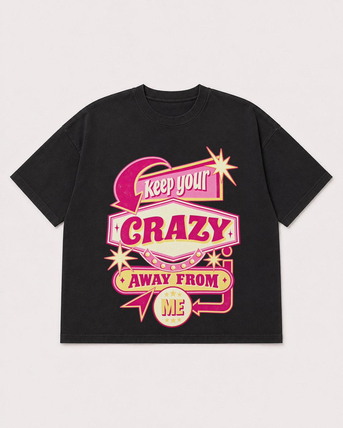 Mockup Boxy Heavyweight Tee Black product