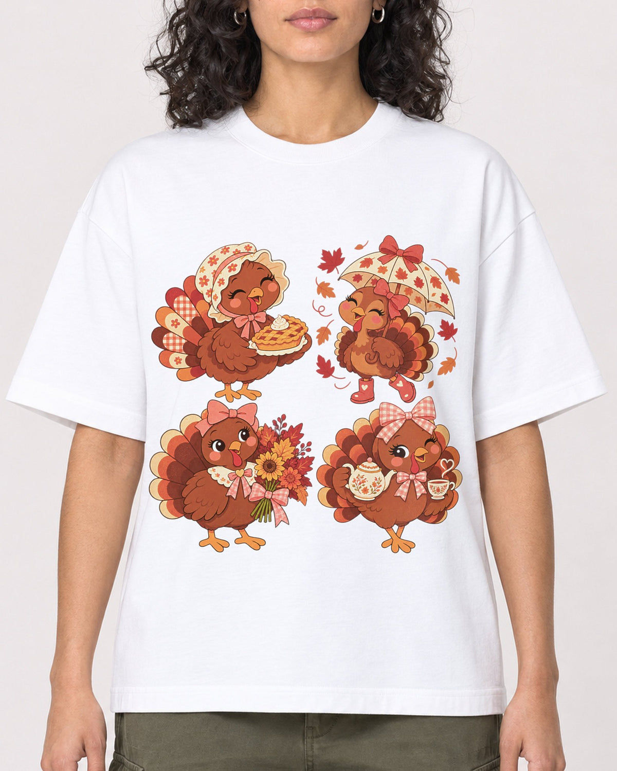 Mockup Boxy Heavyweight Tee White female close-up 27