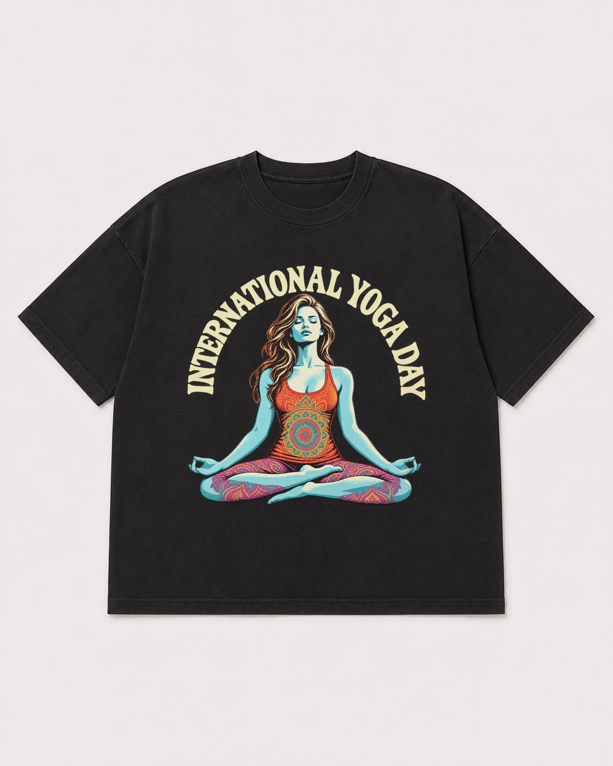 Mockup Boxy Heavyweight Tee Black product