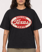 Mockup Boxy Heavyweight Tee Black female close-up 06