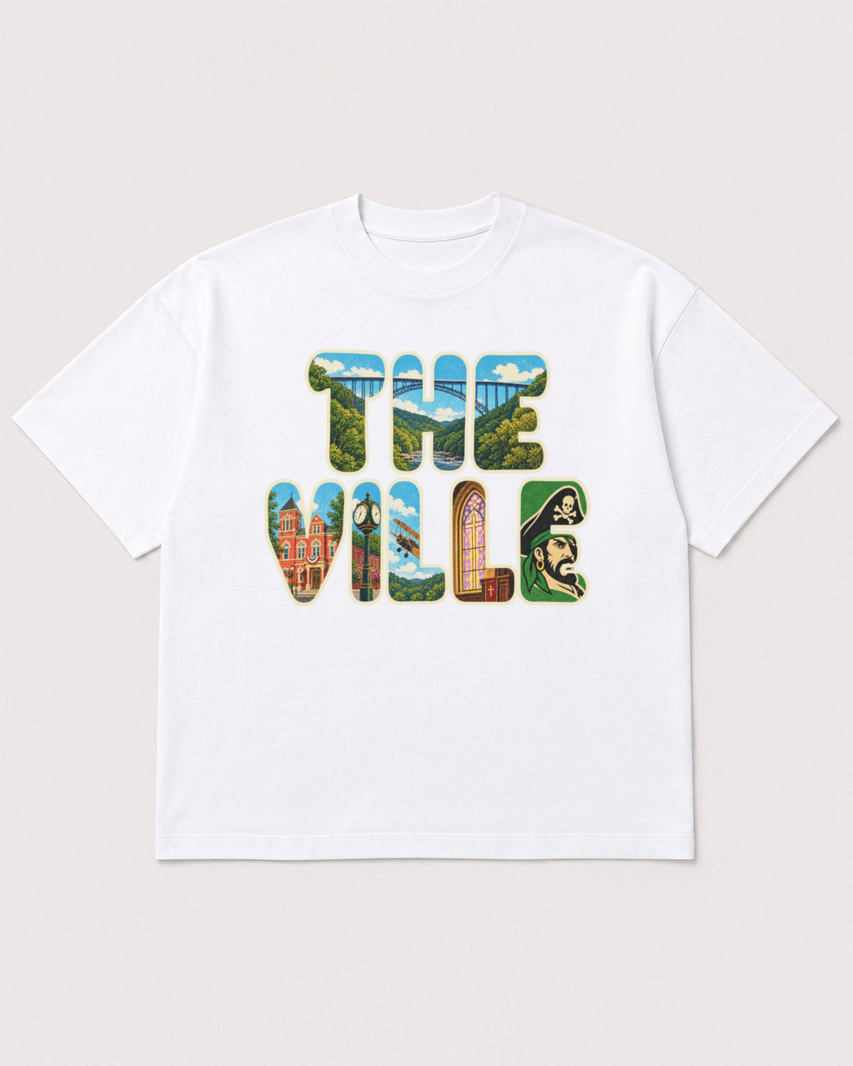 Mockup Boxy Heavyweight Tee White product