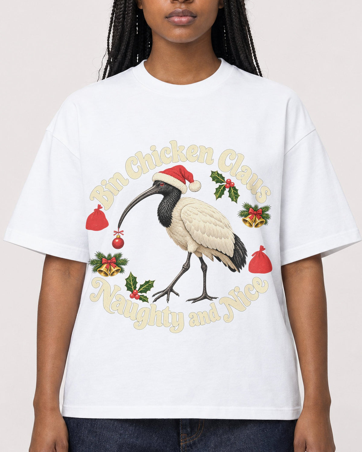 Mockup Boxy Heavyweight Tee White female close-up 04