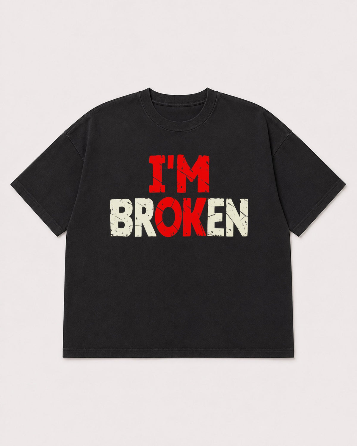 Mockup Boxy Heavyweight Tee Black product