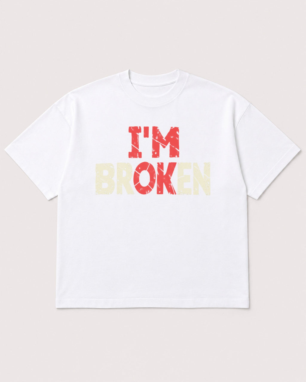 Mockup Boxy Heavyweight Tee White product
