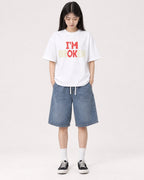Mockup Boxy Heavyweight Tee White female full-body 01