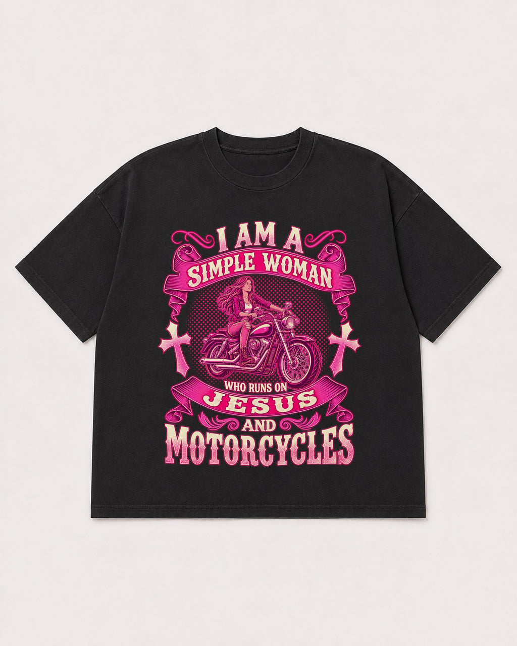 Mockup Boxy Heavyweight Tee Black product