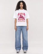 Mockup Boxy Heavyweight Tee White female full-body 10