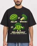 Mockup Boxy Heavyweight Tee Black male close-up 07