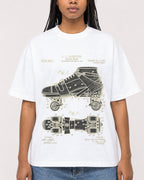 Mockup Boxy Heavyweight Tee White female close-up 45