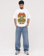 Mockup Boxy Heavyweight Tee White male full-body 07