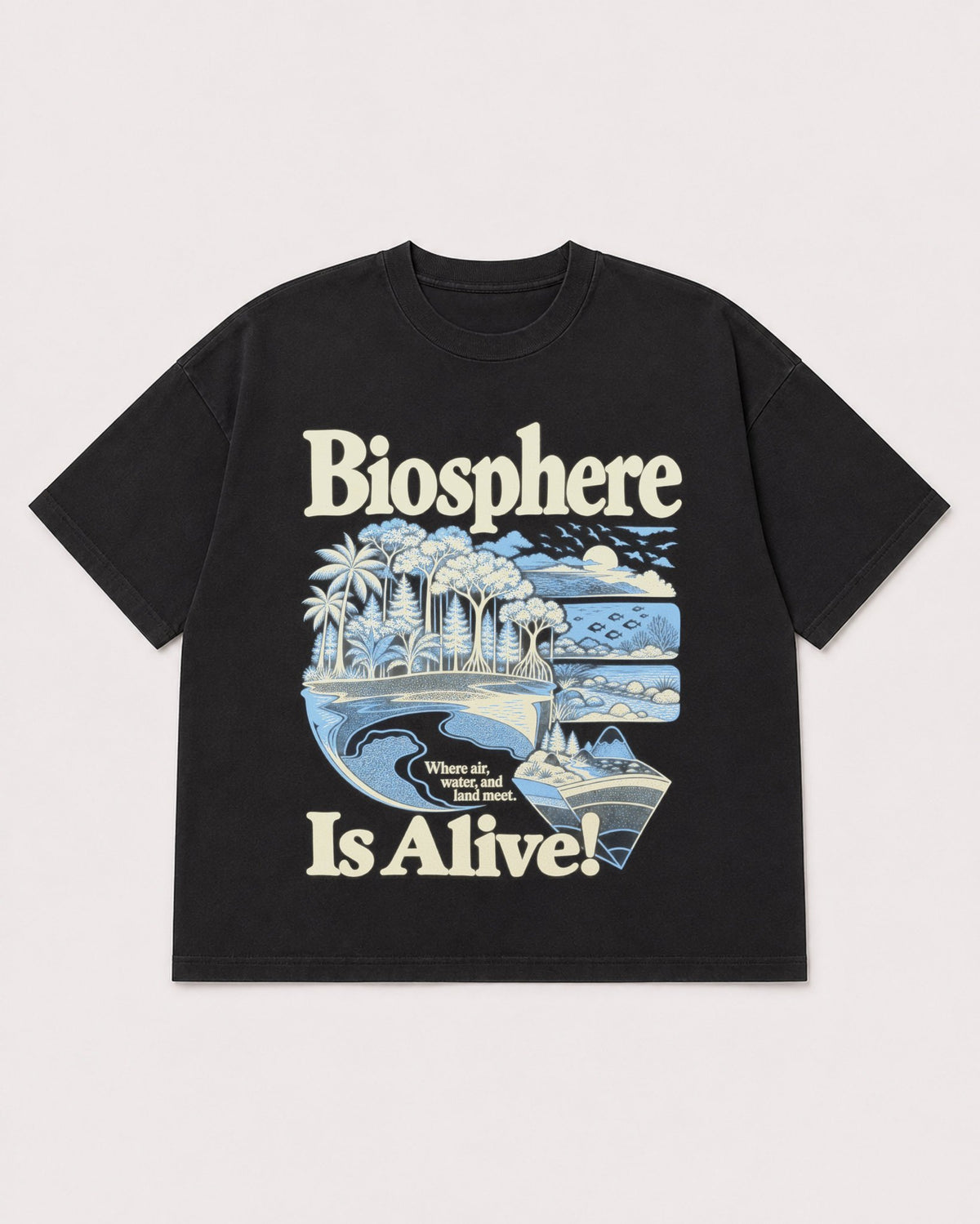 Mockup Boxy Heavyweight Tee Black product