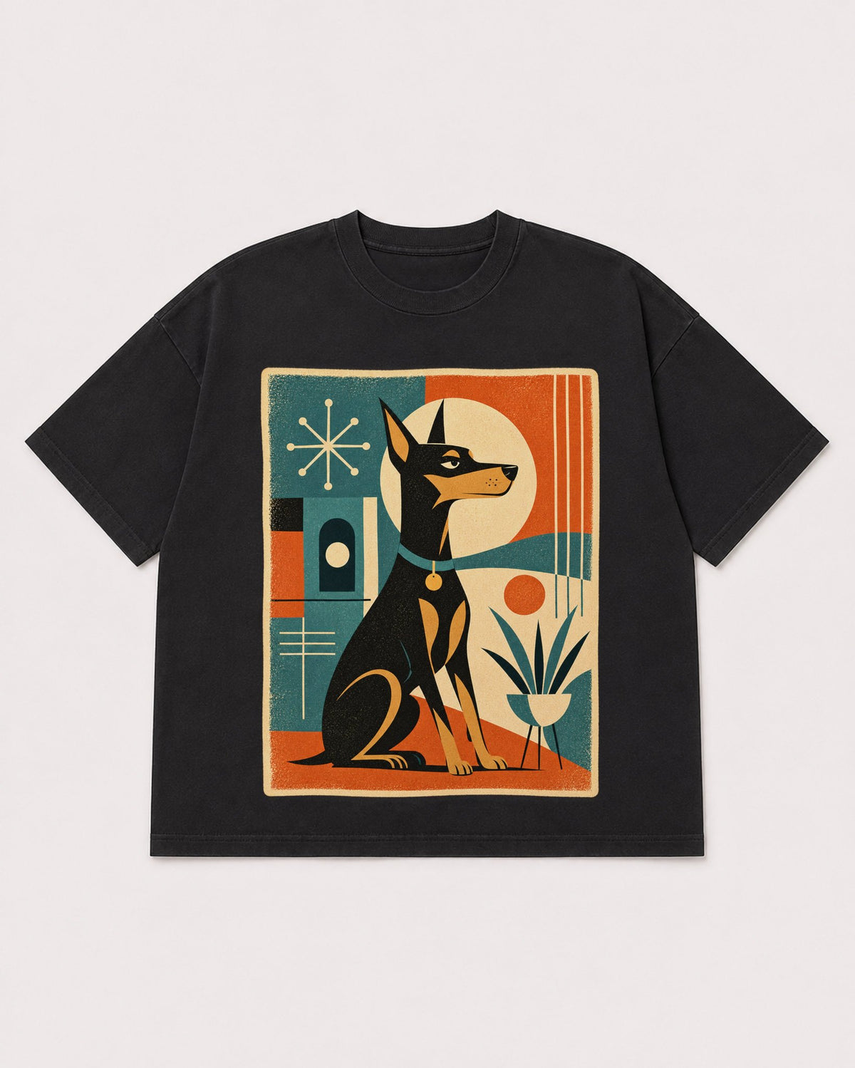 Mockup Boxy Heavyweight Tee Black product