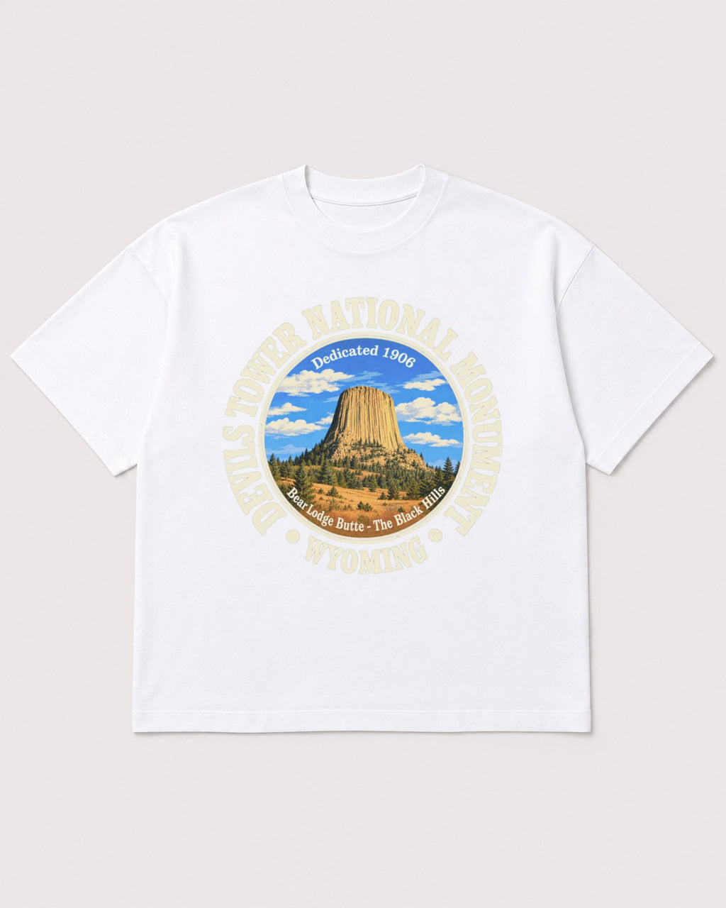 Mockup Boxy Heavyweight Tee White product
