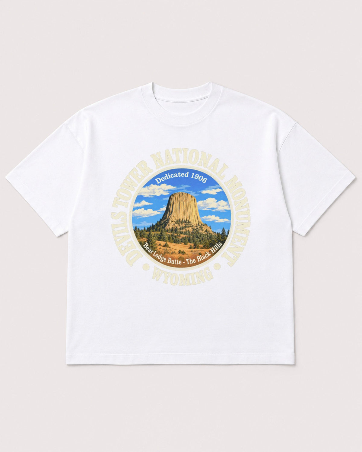 Mockup Boxy Heavyweight Tee White product