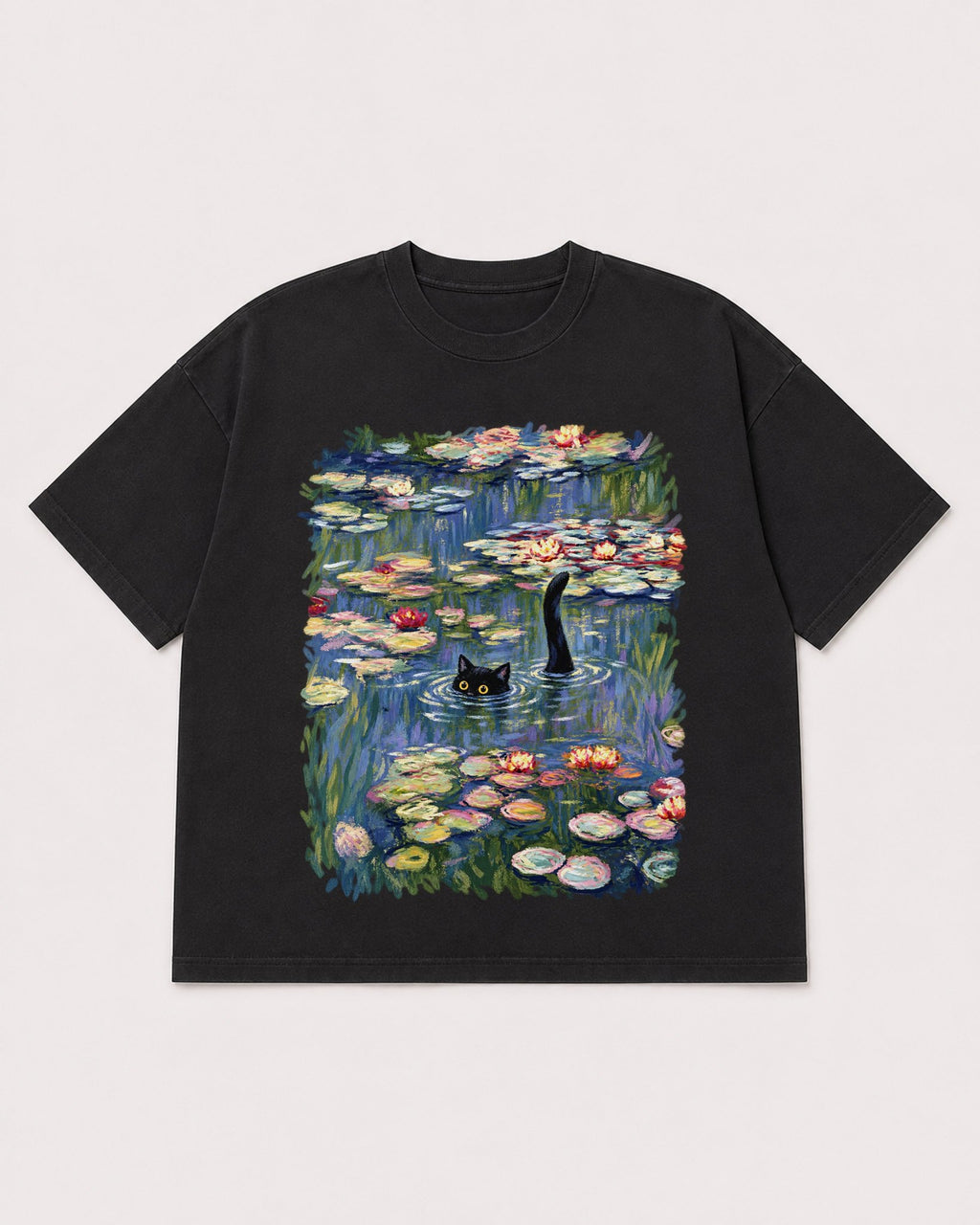 Mockup Boxy Heavyweight Tee Black product