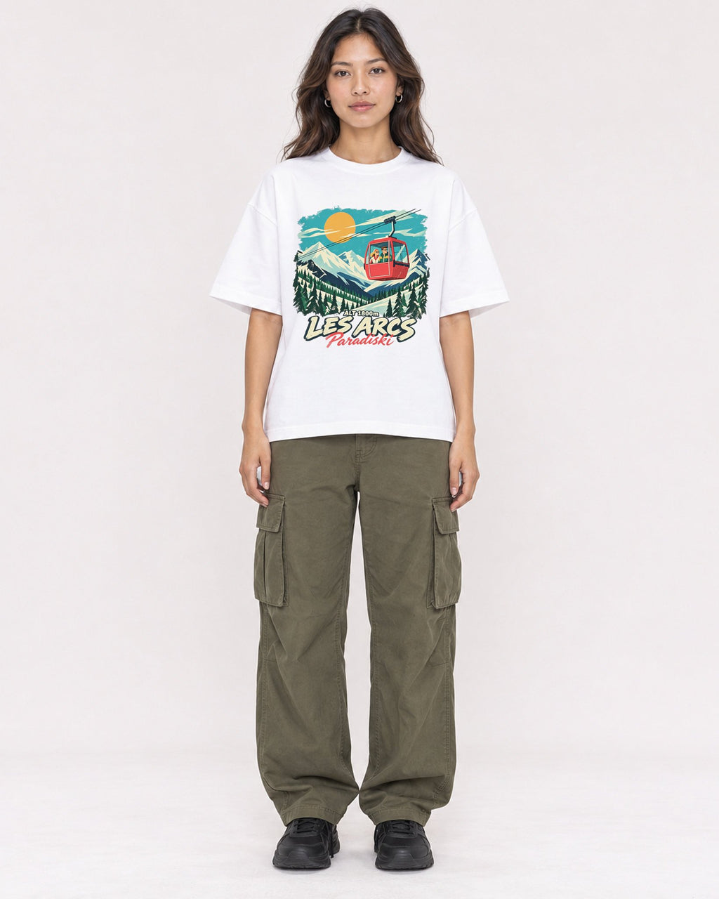 Mockup Boxy Heavyweight Tee White female full-body 02