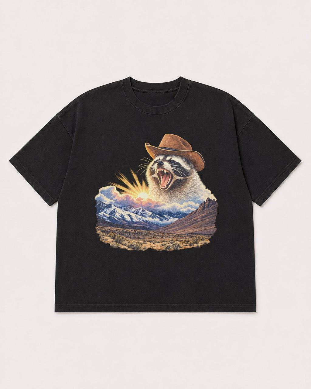 Mockup Boxy Heavyweight Tee Black product