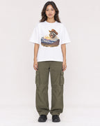 Mockup Boxy Heavyweight Tee White female full-body 02