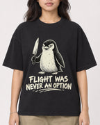 Mockup Boxy Heavyweight Tee Black female close-up 02