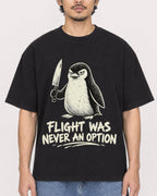 Mockup Boxy Heavyweight Tee Black male close-up 02