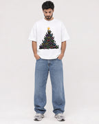 Mockup Boxy Heavyweight Tee White male full-body 07