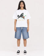 Mockup Boxy Heavyweight Tee White female full-body 46