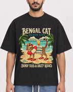 Mockup Boxy Heavyweight Tee Black male close-up 07