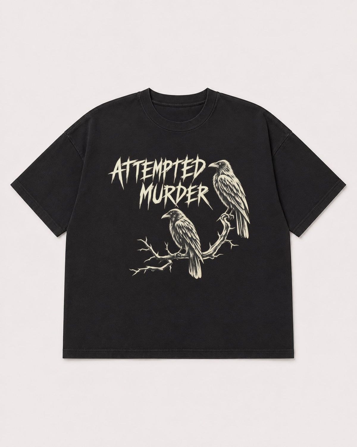 Mockup Boxy Heavyweight Tee Black product